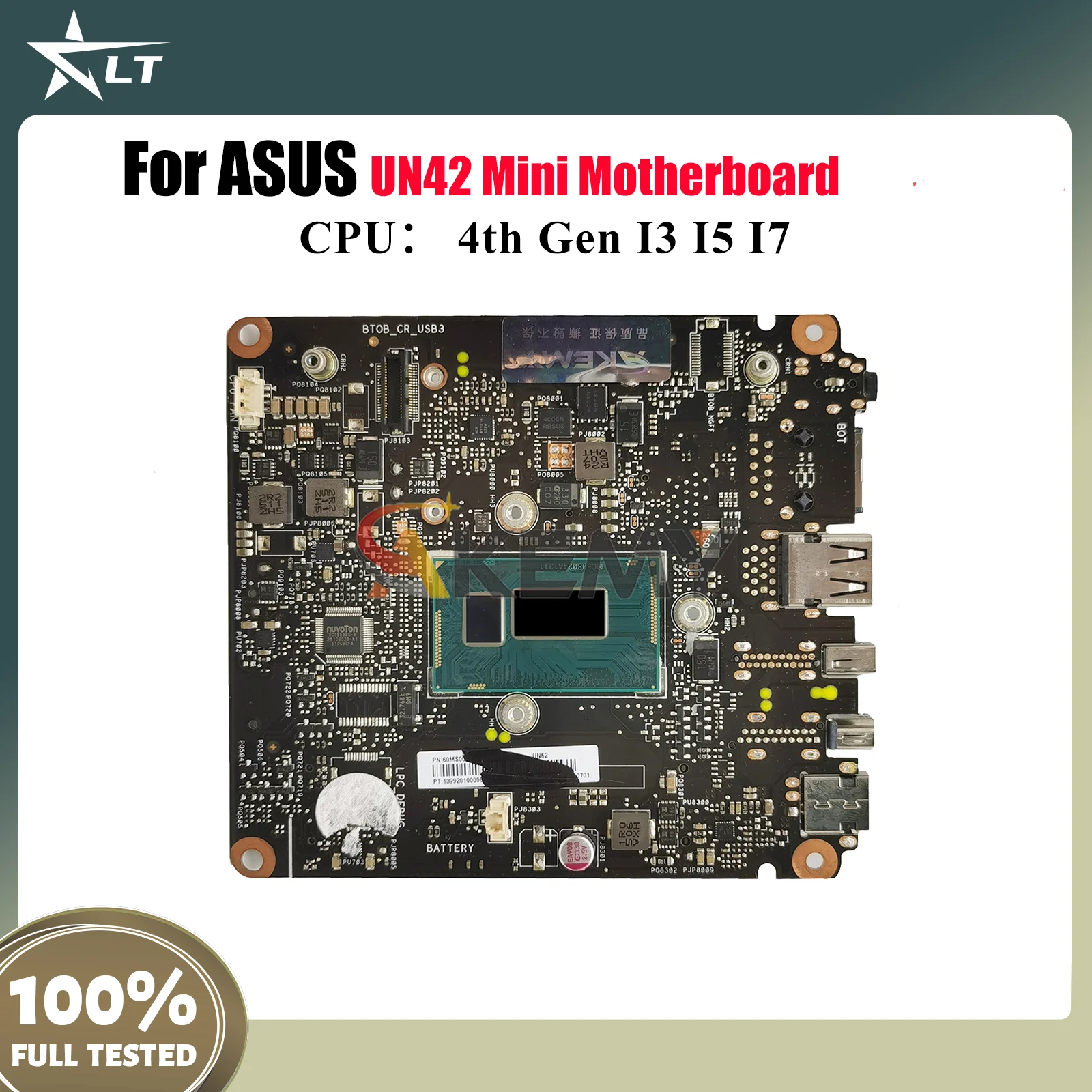 

Материнская плата для ноутбука UN42 для ASUS VivoMini UN42, материнская плата для ноутбука с процессором I3 I5 I7, 100% тестирование, ОК, быстрая доставка, высокое качество