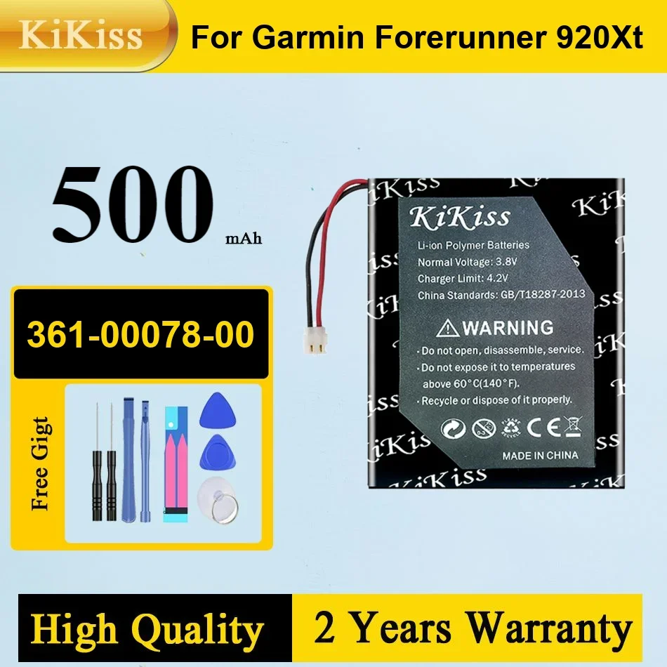 

500 мАч 361-00078-00 Аккумулятор для умных часов Garmin Forerunner 920XT, портативные аккумуляторы, гарантия + трек-код