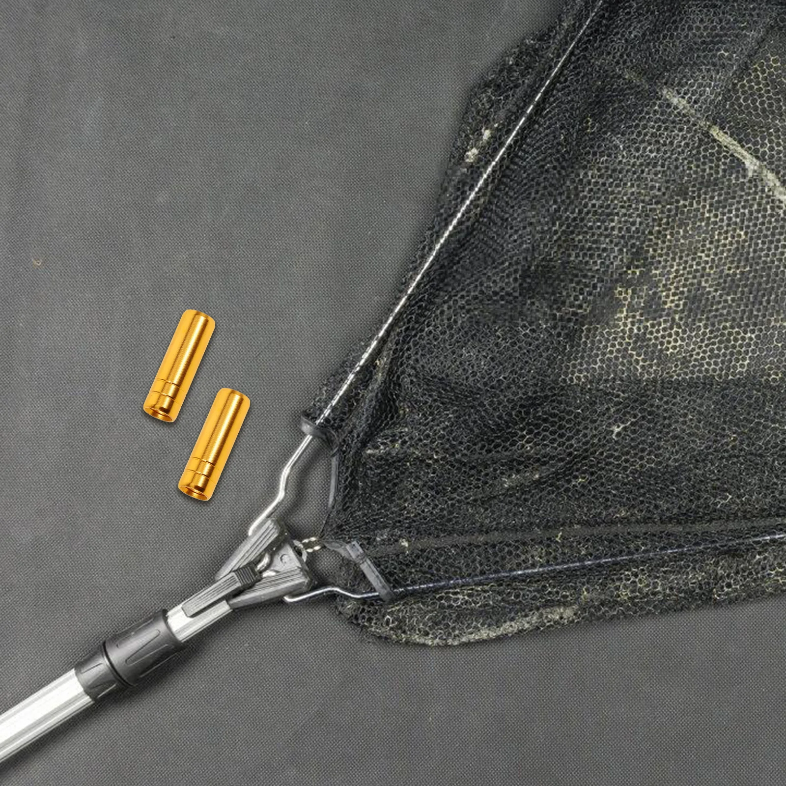 

5pcs Alloy Fishing Net Nut Durable Cast Net Pole Adapter, Crawfish Trap Head Connector, Fish Mesh Connector, Fishing Netting