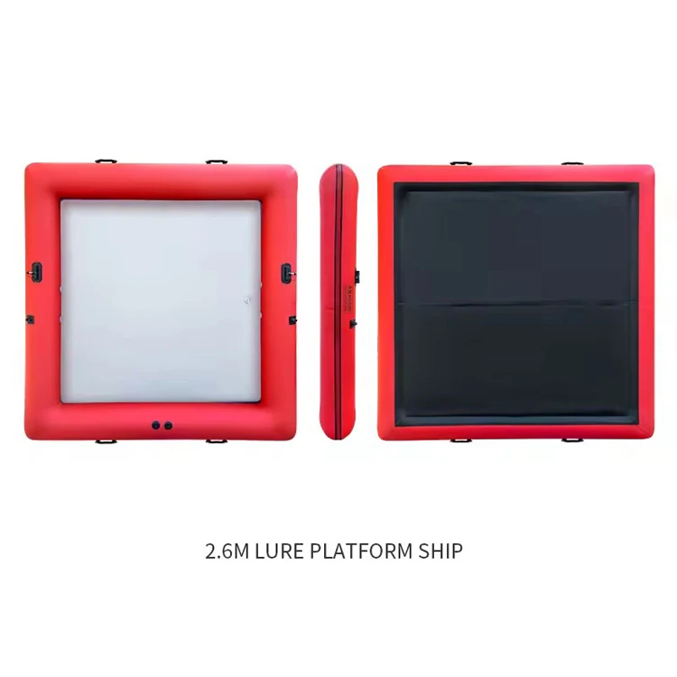 

Inflatable floating platforms, full and half-packed floating platform boats, can be customized