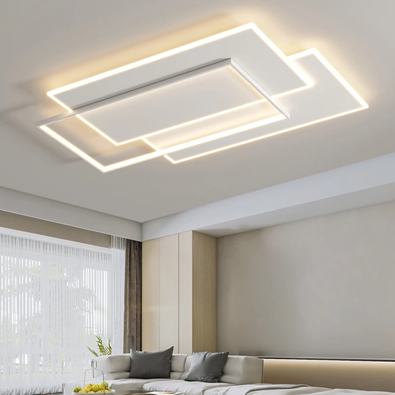 

Modern Led Ceiling Chandeliers Lights For Living Room Bedroom Lustres Indoor Lighting Ultrathin Surface Mounted Chandelier
