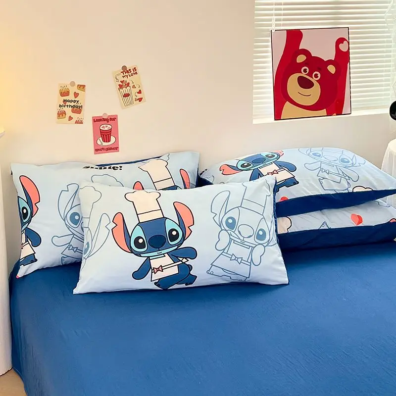 Imagem -06 - Disney Stitch Duvet Cover Grupo Multi Size Home Quilt Cover Lençóis de Cama Fronha Grupo Acessórios para o Quarto das Crianças Presentes Pcs Pcs