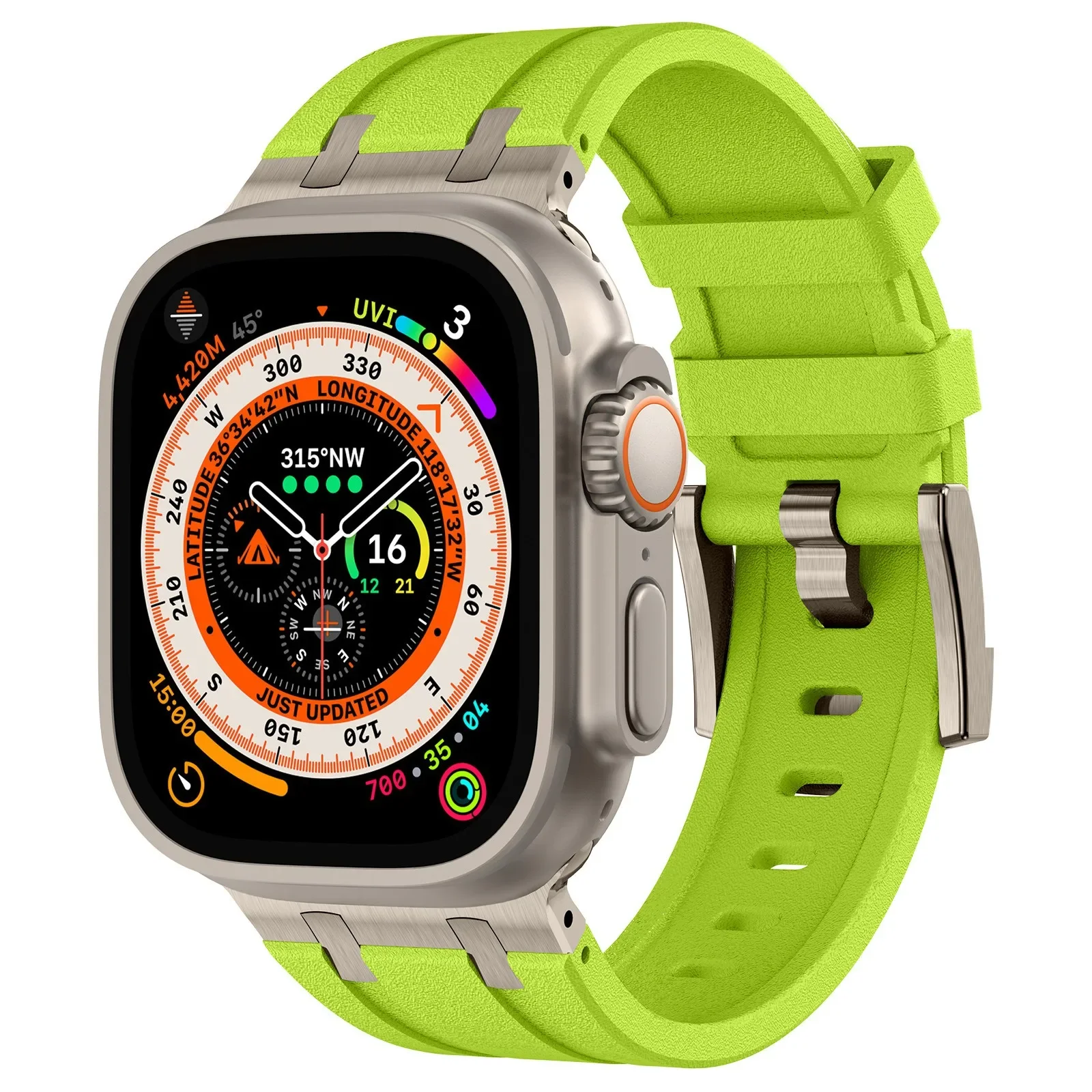 Stone Pattern Liquid Silicone Strap for Apple Watch Ultra 2 49mm 10 46mm 9 8 7 45mm Bracelet Belt IWatch 6 5 4 SE 44mm 42mm