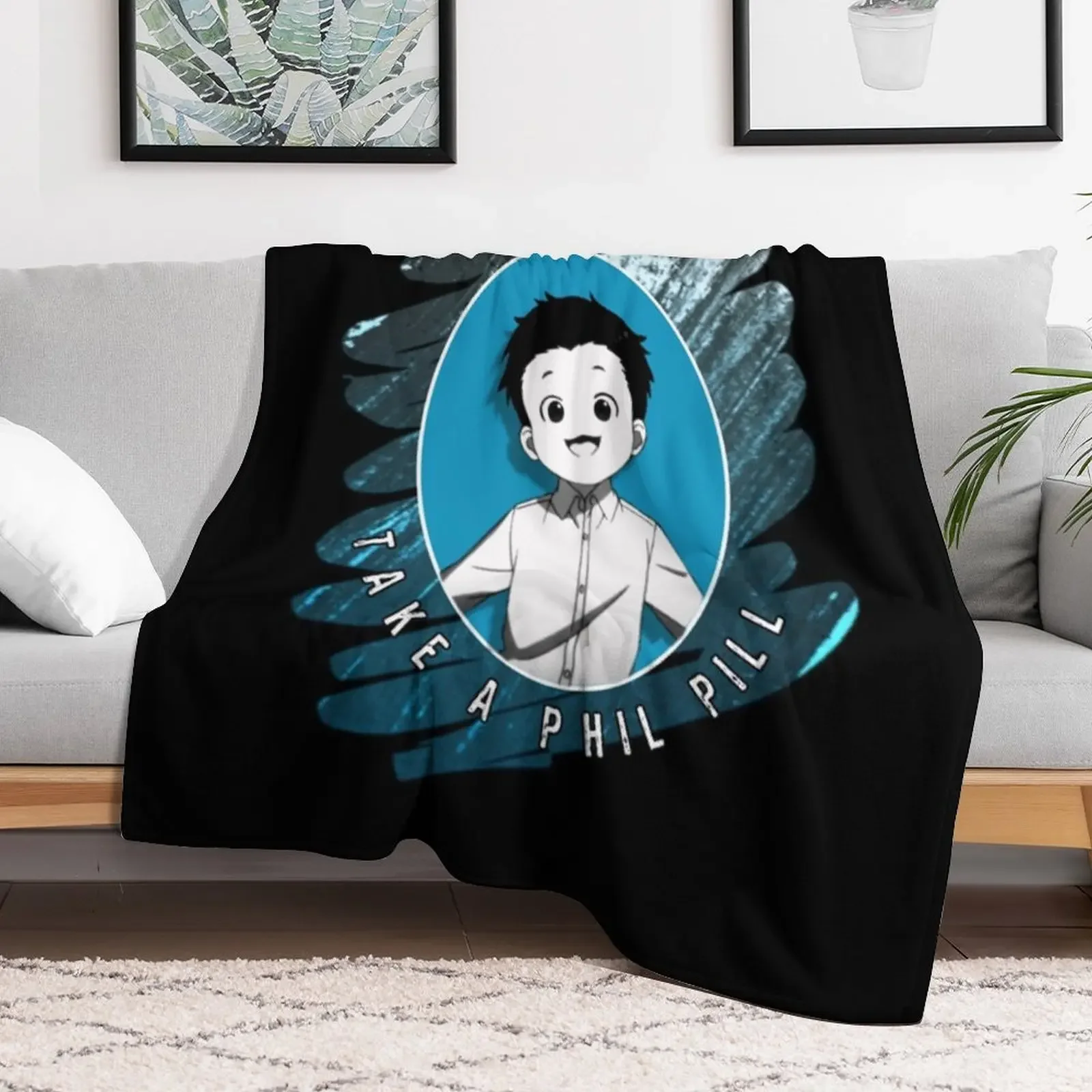 The Promised Neverland Phil Throw Blanket Soft Warm Blanket Gift for Men Women Adults