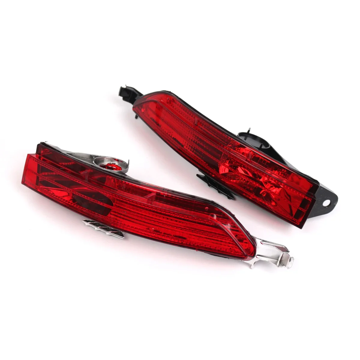 Car Rear Bumper Reflector Light Brake Lamp Without Bulb Warning Light Strip Bar For VW Touareg 2011-2014 7P6945701D 7P6945702D