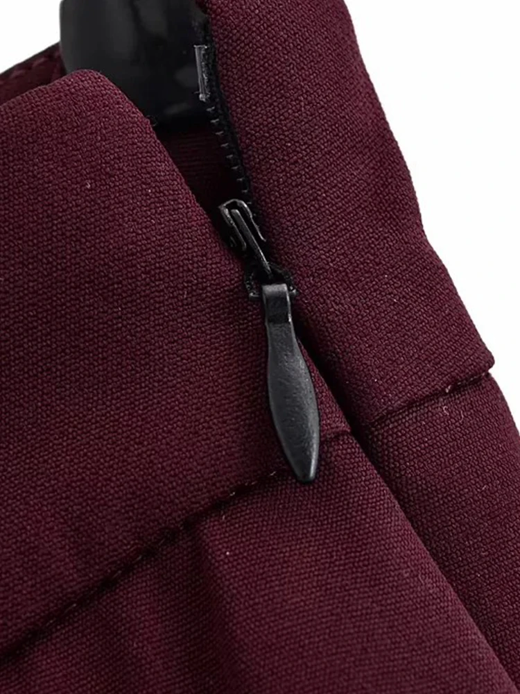 กระโปรงสั้นทรงเอสำหรับผู้หญิง สไตล์เรียบหรู ผ้าพลีท แฟชั่นฤดูใบไม้ผลิและฤดูใบไม้ร่วง เอวสูง เหมาะสำหรับงานปาร์ตี้และสตรีทแวร์