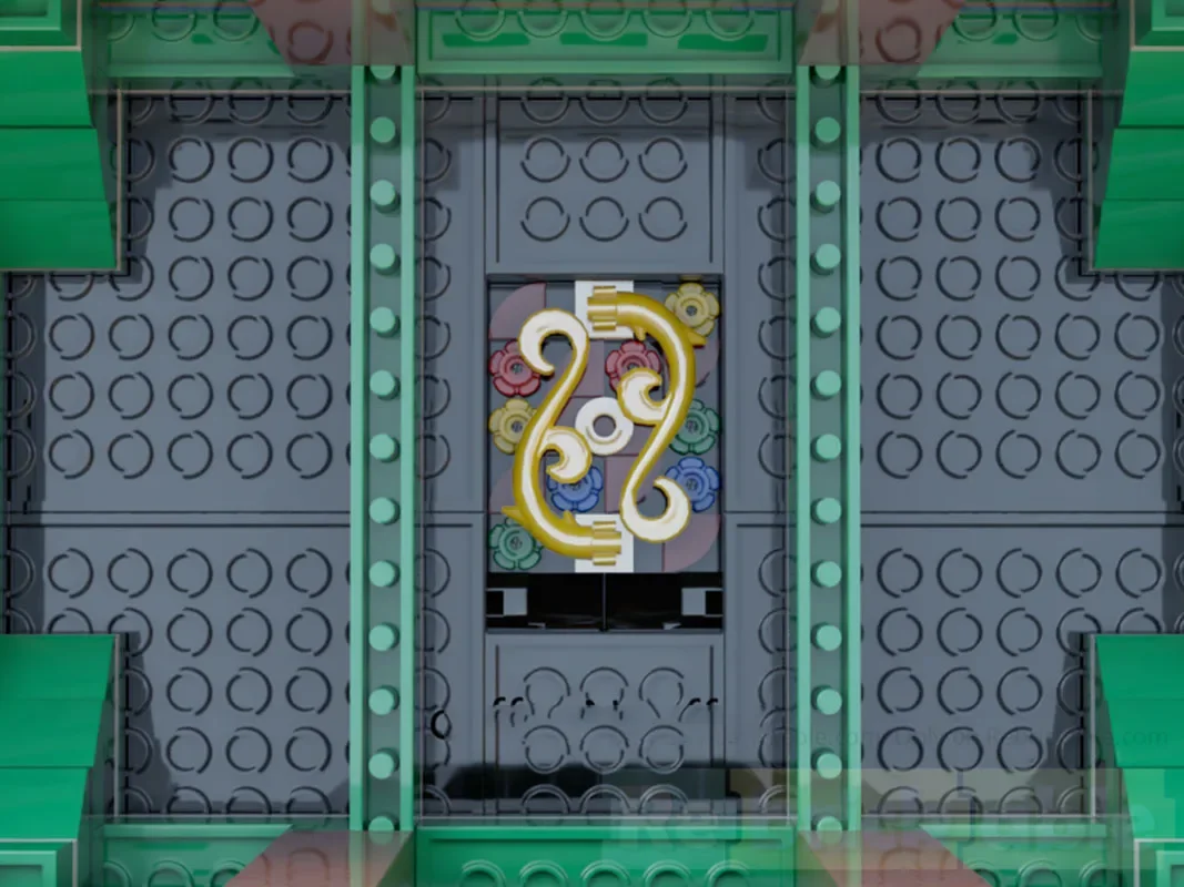 Moc 빌딩 블록 스트리트 뷰 건축 모델 Wantai Huiqing 홀 기술 모듈 형 빌딩 블록 장난감 DIY 세트 조립