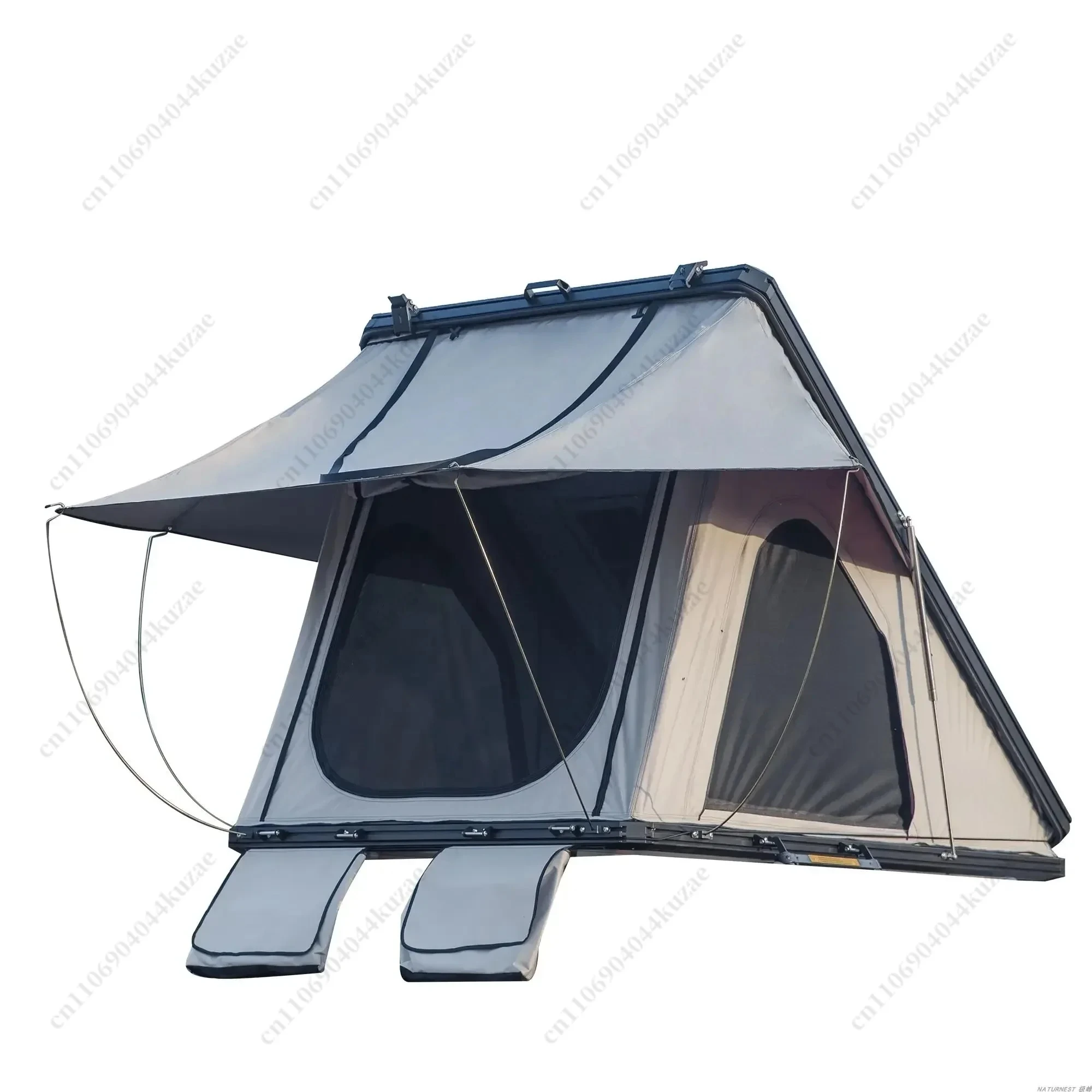 Triangle Roof Tent Folding Hydraulic Automatic Opening Aluminum Alloy Hard Shell Outdoor Tent