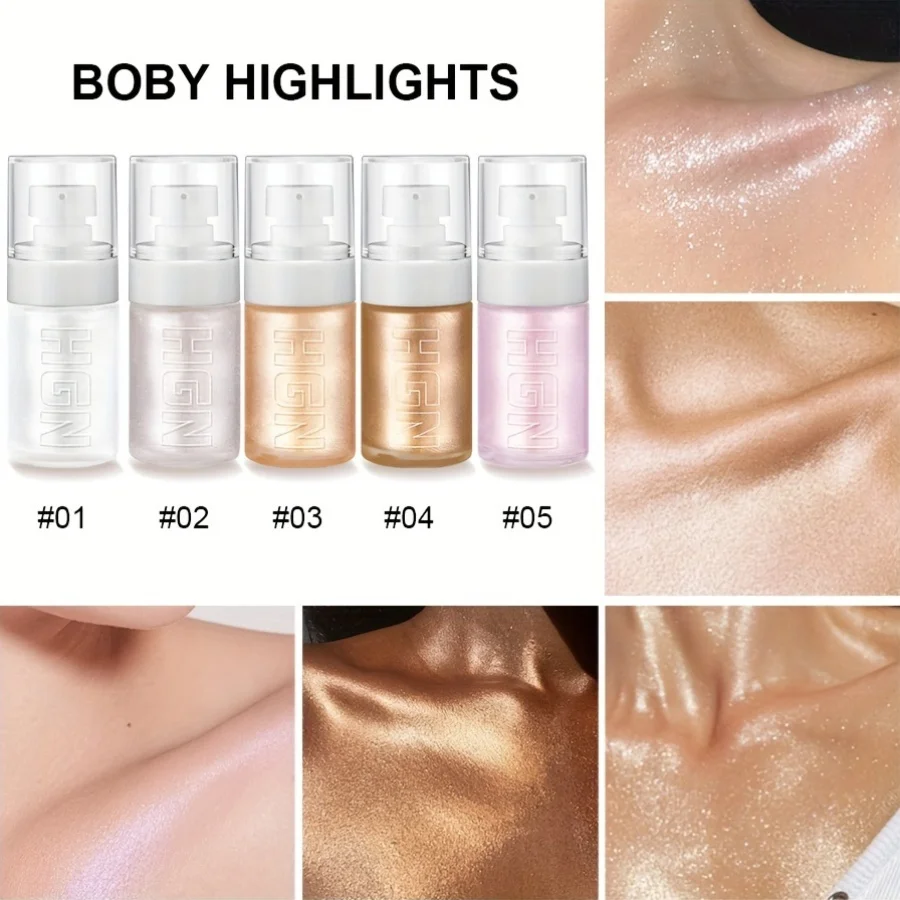 COSASTYA ハロウィン グリッター ボディ ハイライター - きらめくブロンザー、保湿ボディ オイル、光を拡散するマイクロパールのブレンド