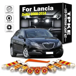 TPKE 11Pcs LED Interior Reading Dome Trunk Light Kit For Lancia Delta 3 MK3 III 844 2008 2009 2010 2011 2012 2013 2014 Car Bulbs