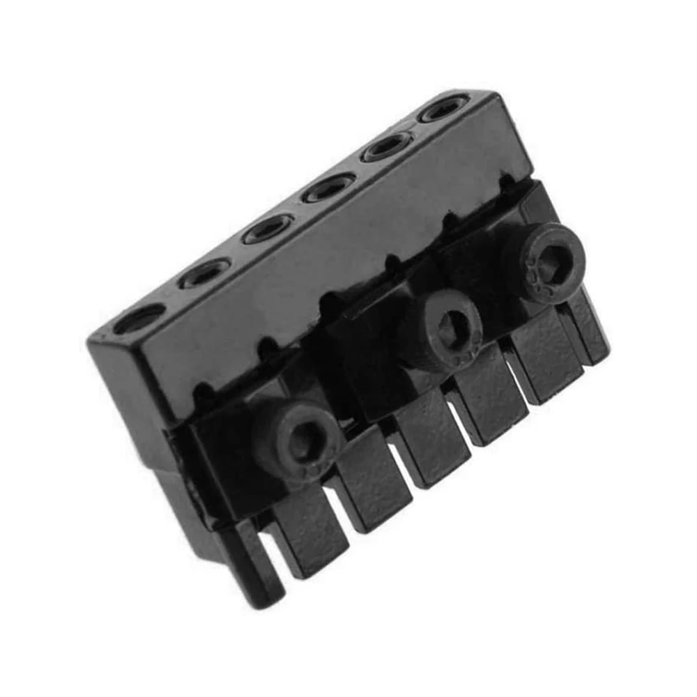 

6 String Tailpiece Saddle Tremolo Set Headless Guitar Bridge with Screws Wrenches for Music Instrument Accessories