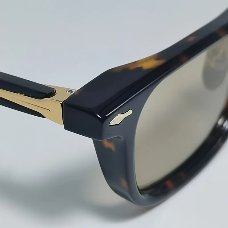 LAURENCE نظارات شمسية جديدة مصنوعة يدويًا من الأسيتات مستطيلة فاخرة وعصرية للرجال والنساء ماركة UV400 كلاسيكية مع صناديق عشوائية