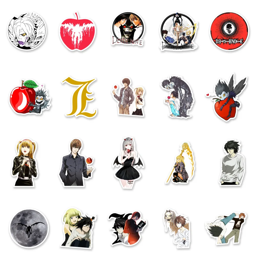 10/30/50PCS Cool Anime DEATH NOTE Stickers Classic Toy DIY Car Motorcycle Luggage Guitar Cartoon Funny Sticker Decal Toy Gift