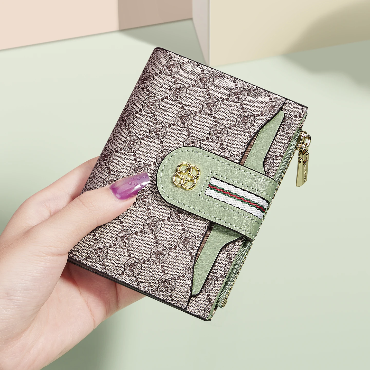 2026 New Women's Wallet Short Wallet Coin Wallet Card Bag Fashion Fresh Women's Bag Simple Design