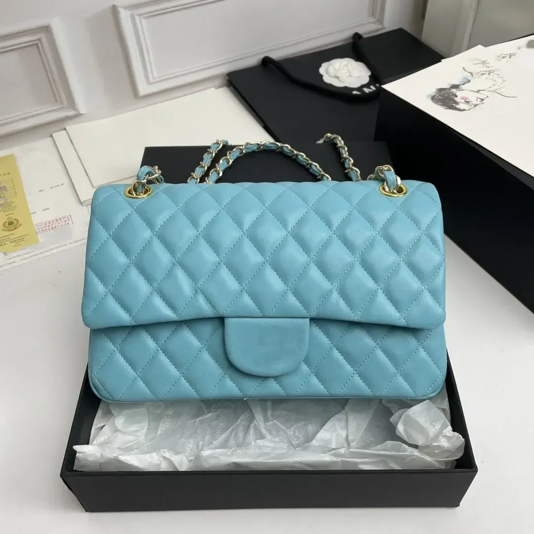 مرآة مصمم حقائب كروسبودي حقيبة يد فاخرة امرأة كلاسيكية رفرف سلسلة حقيبة كتف محافظ جلدية حامل بطاقة الوردي الأبيض #4