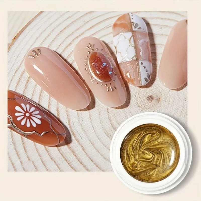 Metallic Gel Polish Painted Liner Gel Super Bright Mirror Chrome Gel Semi Permanent French Line Nail Gel Varnish view 4