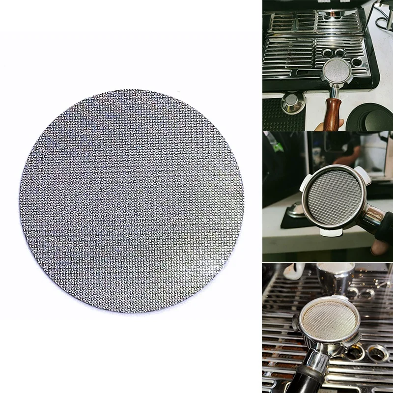 Coffee Machine Handle Filter Screen Stainless Steel Reusable Filters Secondary Diversion Screen Coffee Accessories