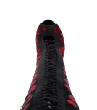 Street Style Black Stone Grain Pointed Toe Med Heels Over The Knee Boots Women Leisure Comfortable Thigh Long Botas Shoes Lady 1