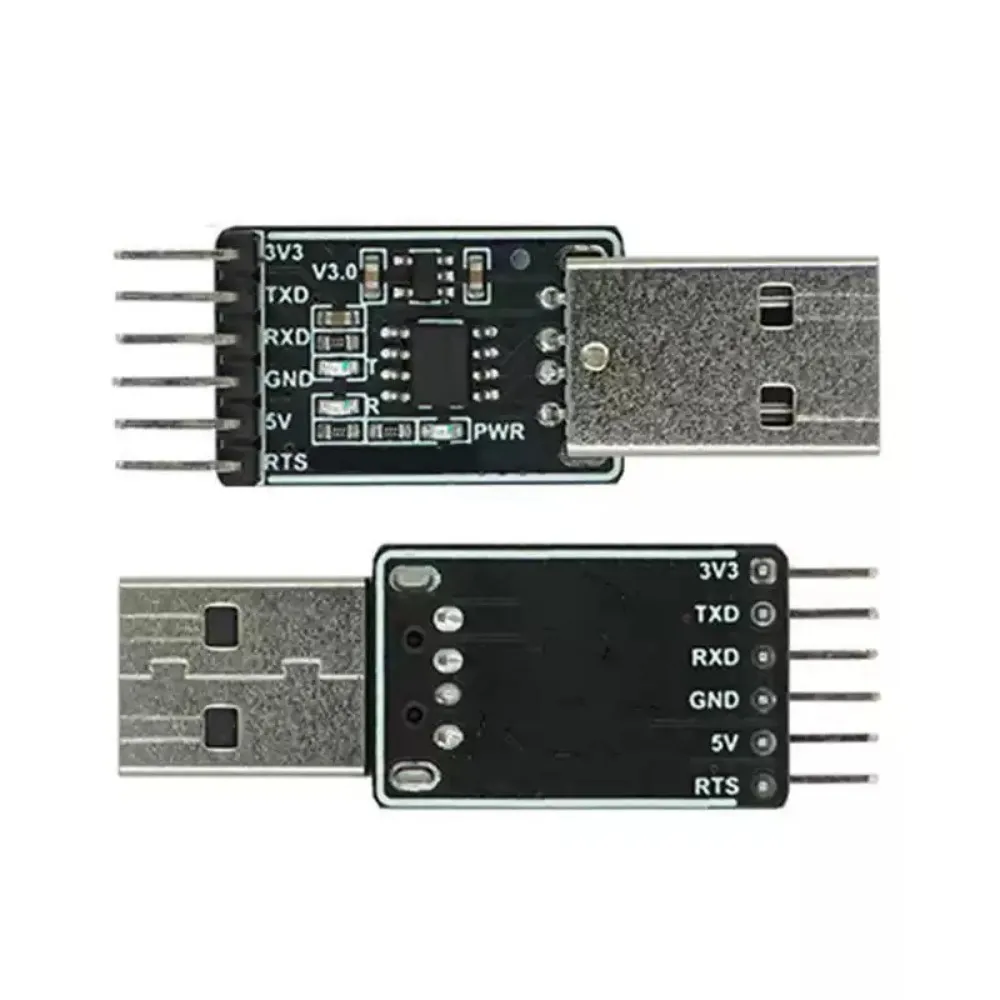 

CH340 Module CH340N USB to TTL Serial Port Module 5V to 3.3V Converter Adapter STC Debugging Download for Microcontroller