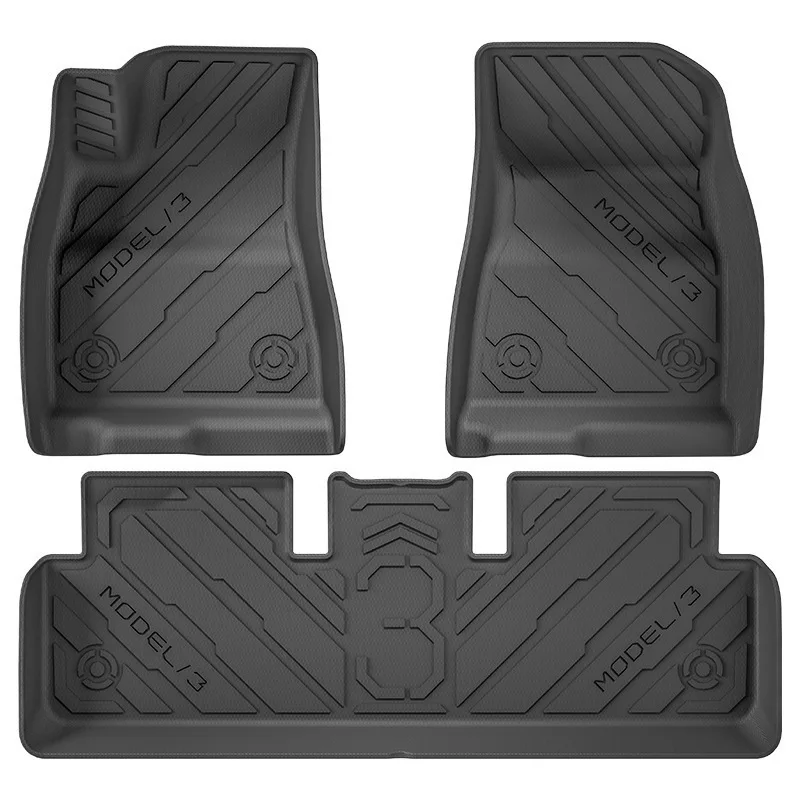 Suitable for 23 new Tesla Model 3 car floor TPE floor mats Cyber floor  Tail box mats