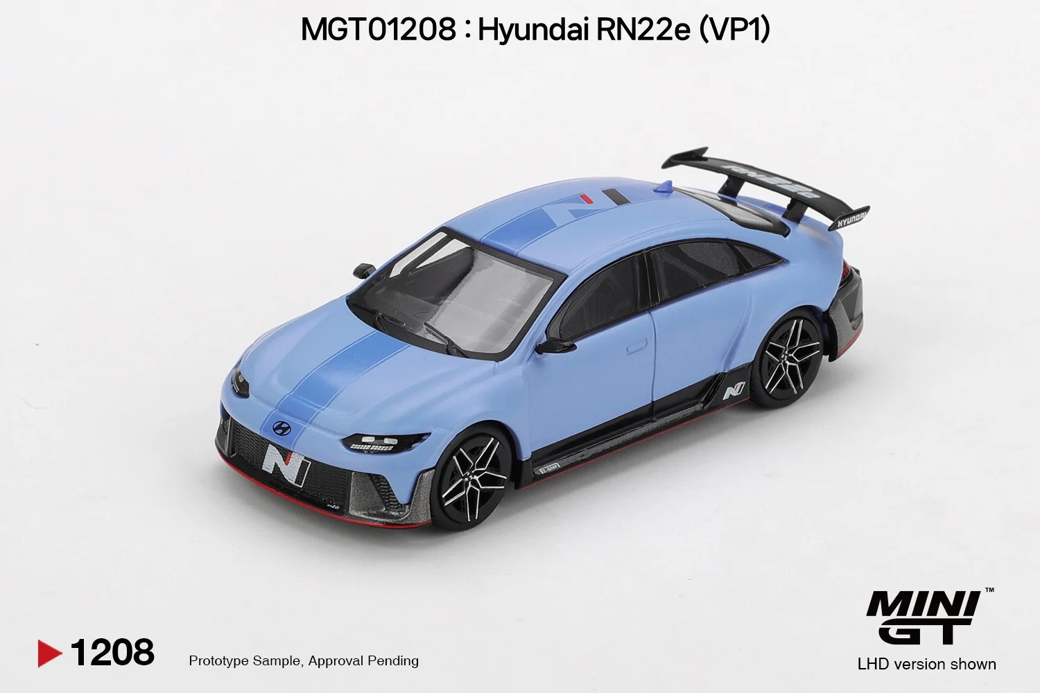 MINIGT 1/64 Hyundai RN22e (VP1) Exclusive MGT01208-CH Autos Legierung Druckguss Metallmodell Kinderspielzeug Jungen