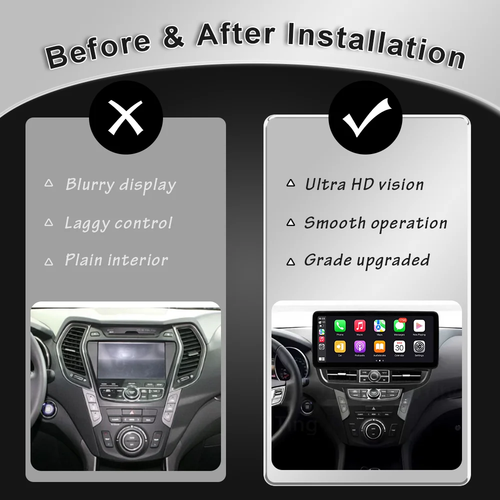 for Hyundai Santa Fe IX45 2013-2017 12.3