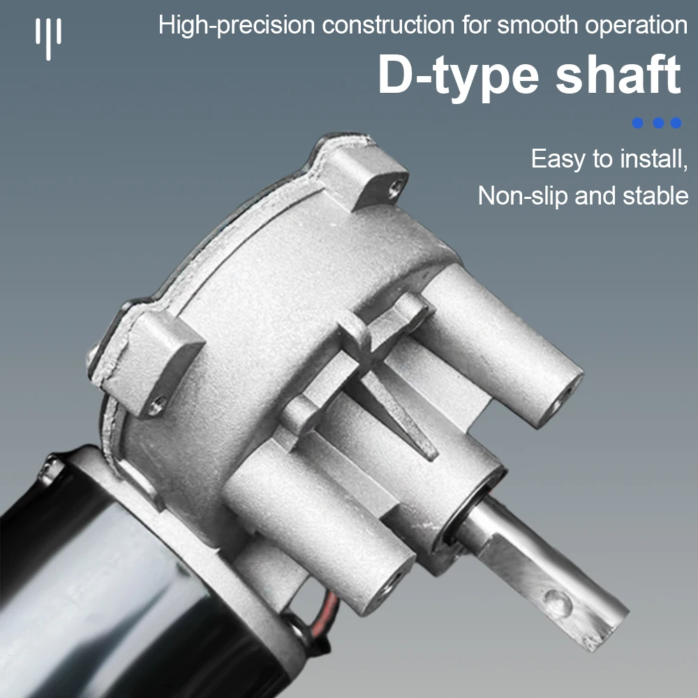 Industrial Worm Gear DC 24V Motor High Torque Reduction Motor Self-locking Reversible Gear Motor High Power Reduction Motor