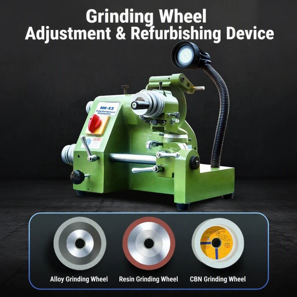 220V Universal Tool Cutter Grinder Machine for Sharpening End Mill Lathe Tool Drill Bit  Engraving Cutter  No Wheel/Collet