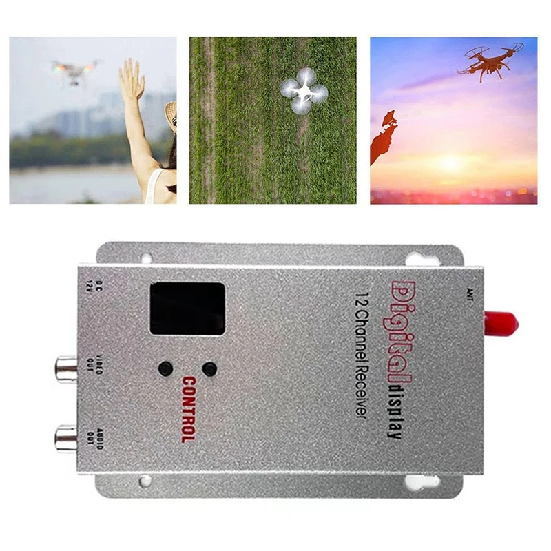 VRX Receiver Kit VRX Receiver 12CH Digital Display For Long Range FPV Drone RC Model