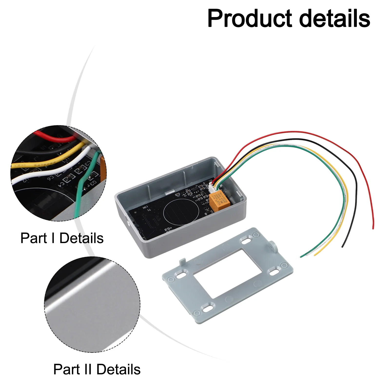 Touch Button Switch Panel LED Indicator Easy Cleaning High Temperature Resistance Acrylic and PC Materials Wall Mounted