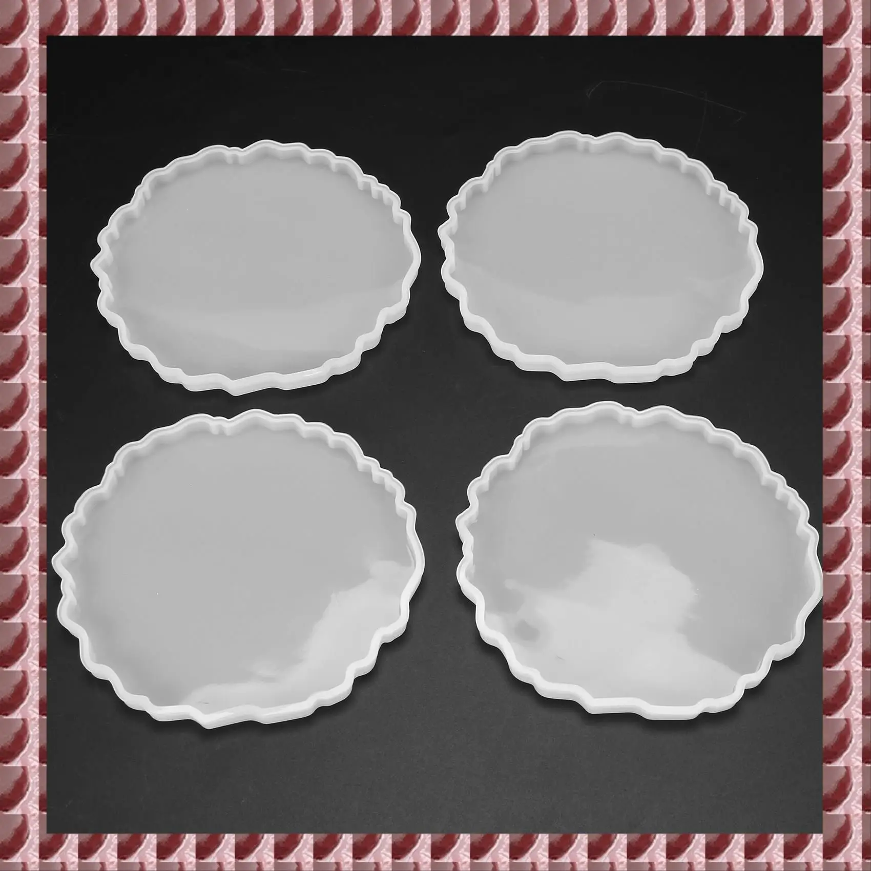 

A95G 8 шт. силиконовые агатовые подставки для литья смолы, формы для изготовления подставок из эпоксидной смолы, ремесло «сделай сам», украшение для дома