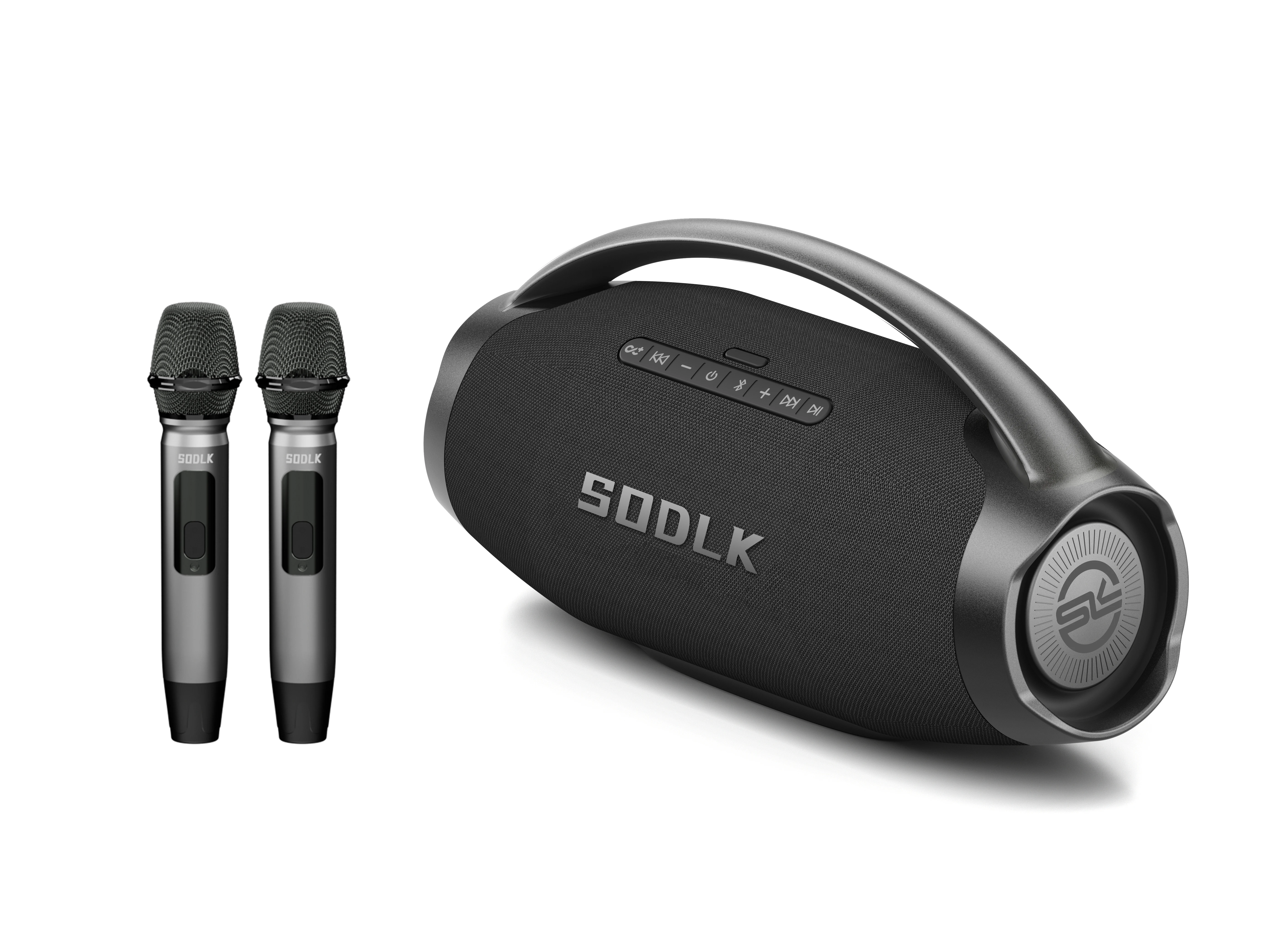 2025 SODLK S1619 قالب خاص للحفلات سوبر باس بلوتوث مكبر صوت خارجي مضخم صوت مكبرات صوت كاريوكي مع ميكروفون لاسلكي #3