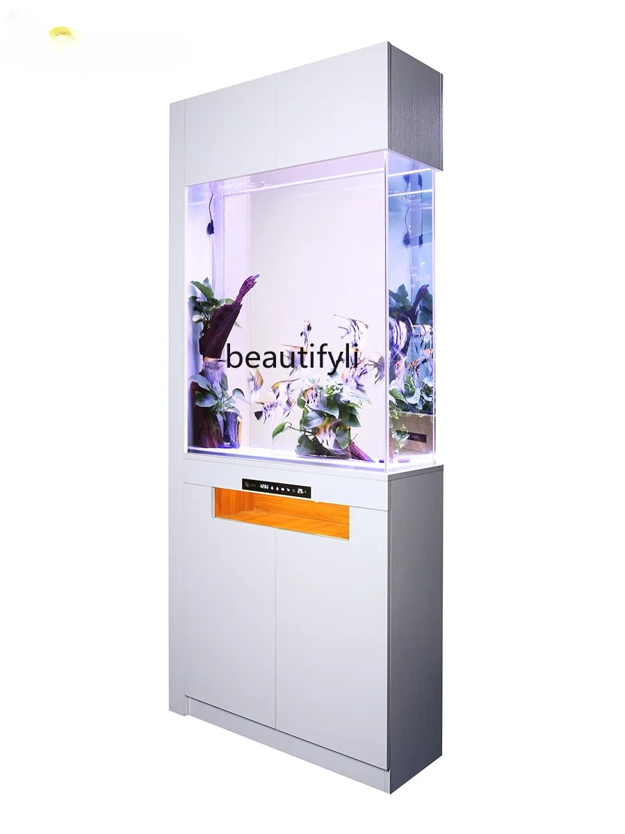 

New Fish Tank Small Household Lazy Creative and Slightly Luxury Self-Circulation Ecological Change Water Aquarium