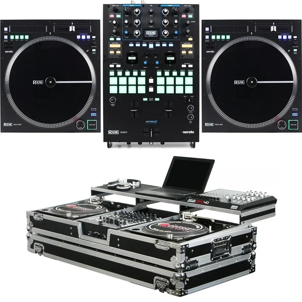 Best selling Rane Seventy two channel DJ mixer or Twelve MKII turntable controller complete package with box