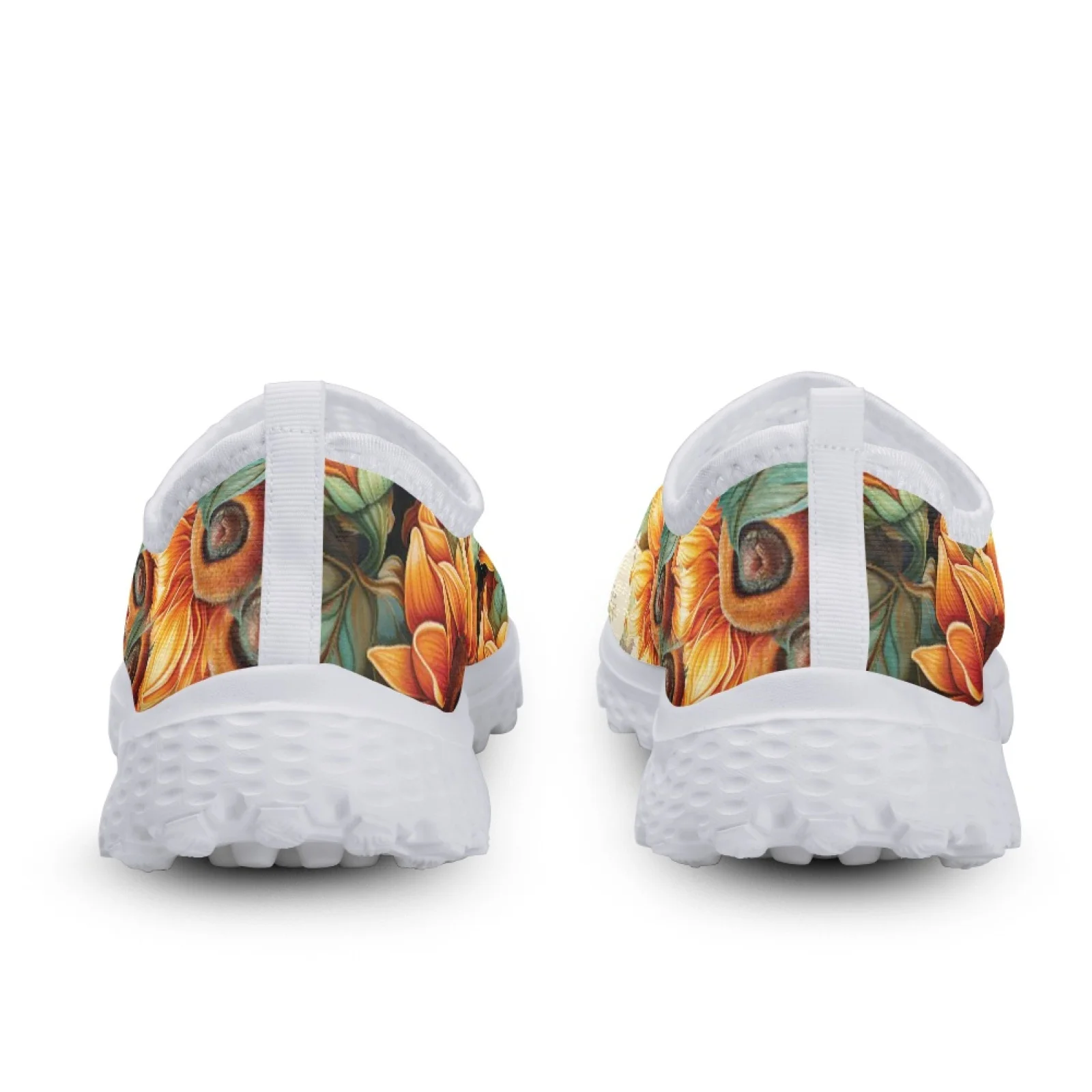 INSTANTARTS Hummingbird Comfortable Breathable Slip On Shoes For Women Sunflower Print Loafers Bird Design Flats Zapatos Mujer