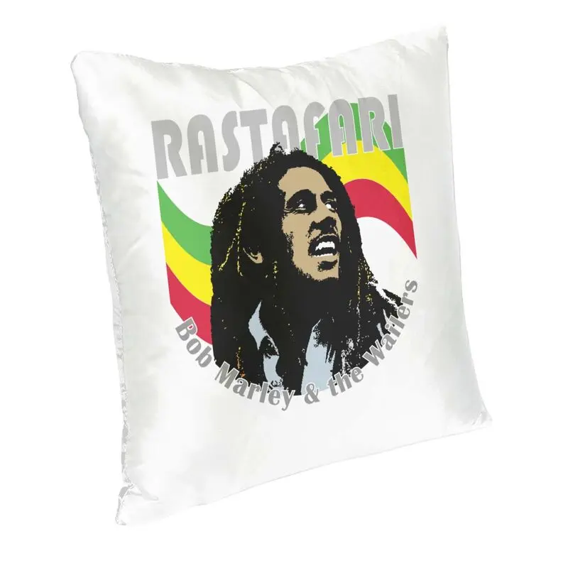 Jamaica Reggae Music Bob Marley Square Pillowcover Home Decorative Cushions Throw Pillow for Car Double-sided Printing