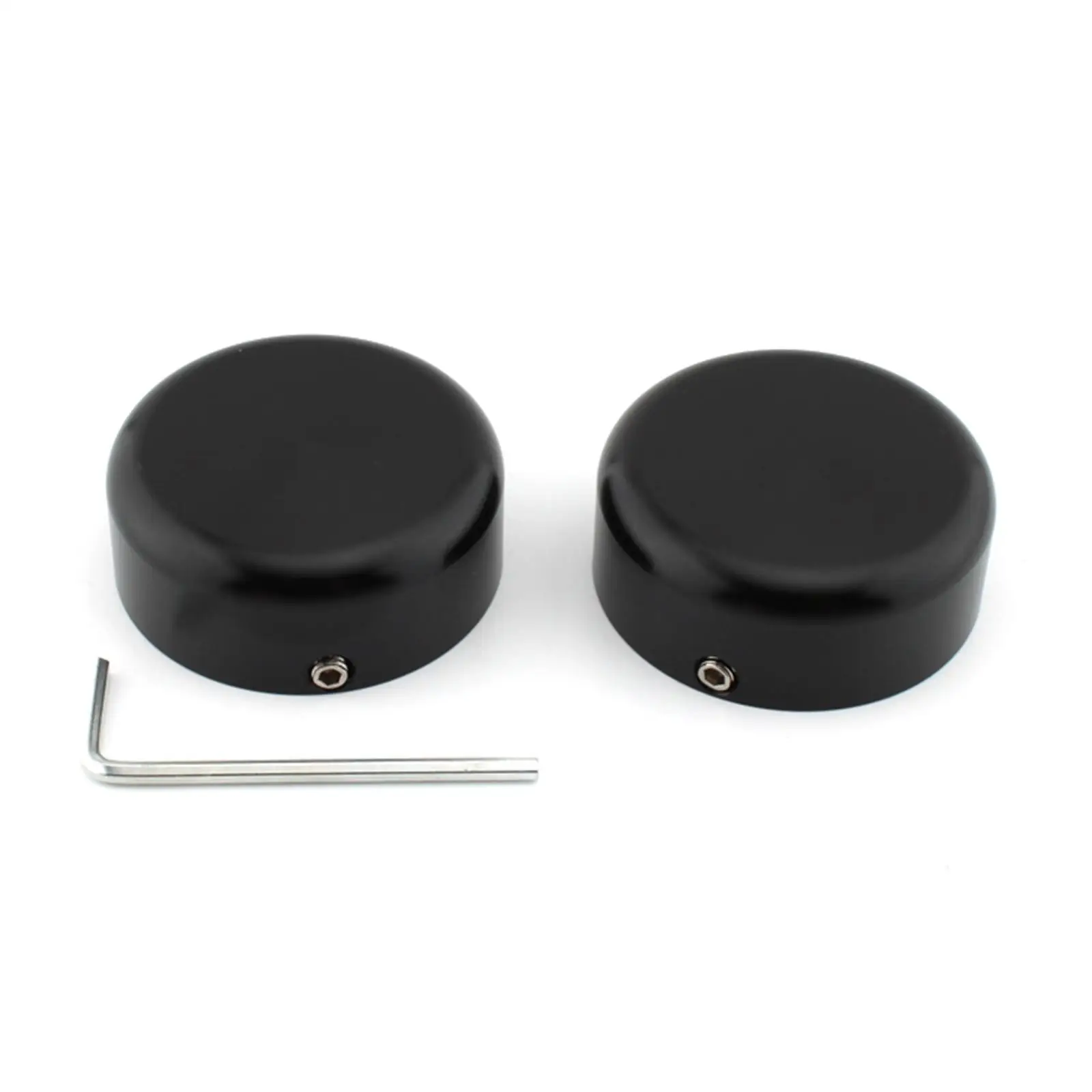 2 Pieces Motorbike Upper Fork Stem Nut Cap Covers Aluminum Alloy Black for S 1250 Rh1250 S Replacement Durable