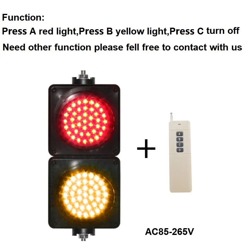 Stop Go Plastic Lens   Red Amber Mini Toy Signal Module 12V 24v 220V Small 4 Inch 100Mm Led Traffic Ligh  with controller