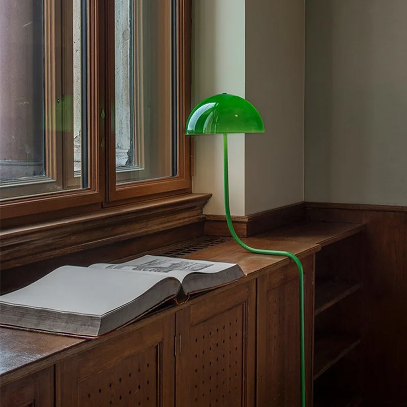 Simple living room sofa edge art floor lamp creative bedroom bedside Danish jadeite