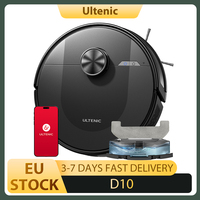 Ultenic D10 Robot Vacuum Cleaner 15Min Lidar Quick Map 4000Pa Suction 120Min Runtime Carpet Auto-Boost No-Go Zone App Control