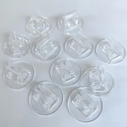 Soporte de plástico para tarjetas, accesorio único, transparente, fijo, para juegos de mesa de papel, 10 piezas, 20mm