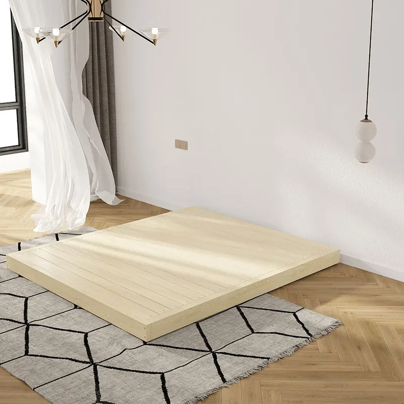 Japońskie łóżko podłogowe Tatami drewno sypialnia dla dzieci bezpieczna dorosła rama łóżka księżniczki nowoczesny Design nowoczesne meble Cama