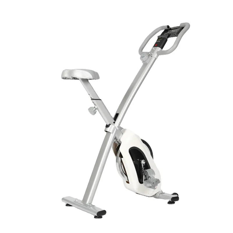 Home Indoor Fitness Foldable Cycling Bike Shaped Folding Upright Exercise Bike for Home Exercise Cardio Training
