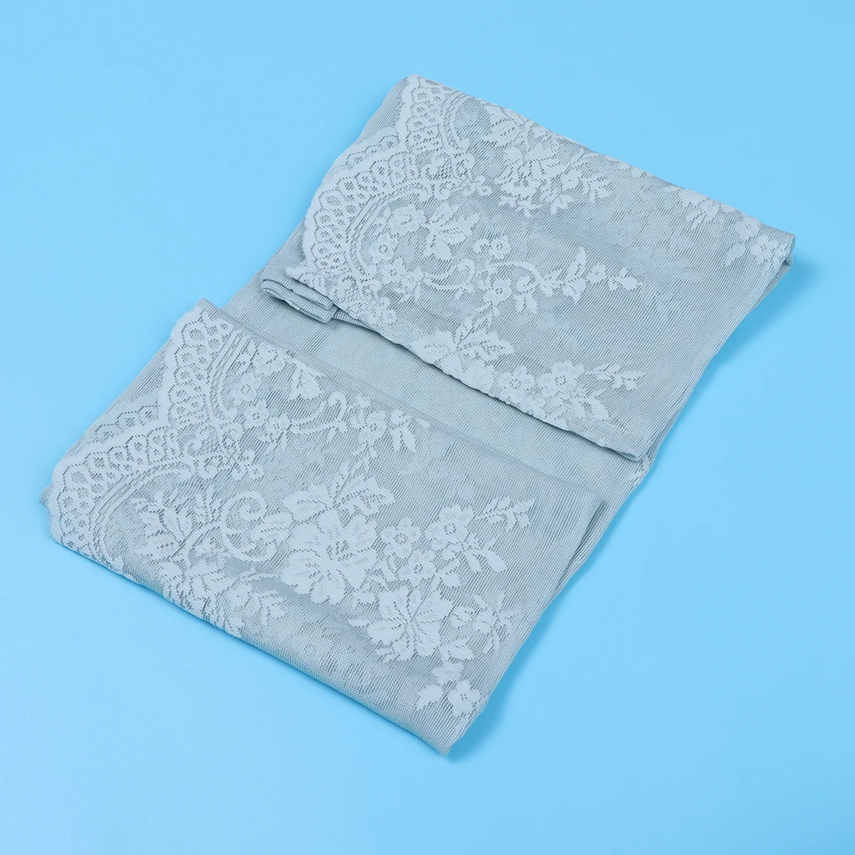 

1Pcs Short Window Curtain 137x61cm Blue Half Curtain Polyester Soft Ventilated for Kitchen Bedroom Living Room Privacy Sun Proof