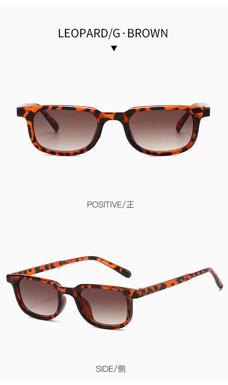 Damen Retro Vintage Bunte Kleine Quadratische Sonnenbrille mit Farbblockierung für Outdoor-Aktivitäten und Herren-Sonnenbrillen – Detail 13