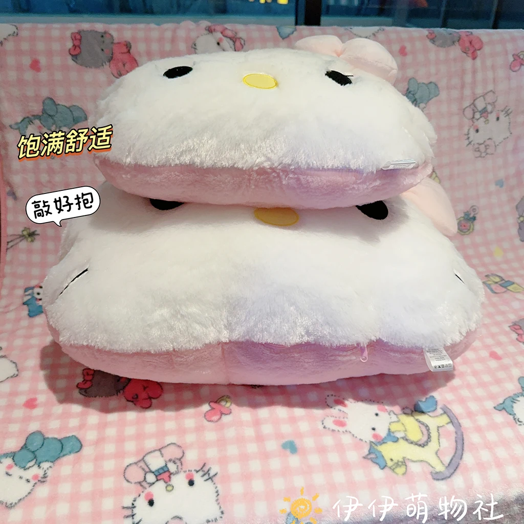 كبيرة الحجم لطيف مرحبا كيتي ألعاب من نسيج مخملي سانريو أنيمي الأجهزة الطرفية مرحبا كيتي بلوشيز وسادة بطانية KT القط مرحبا كيتي محشوة دمية