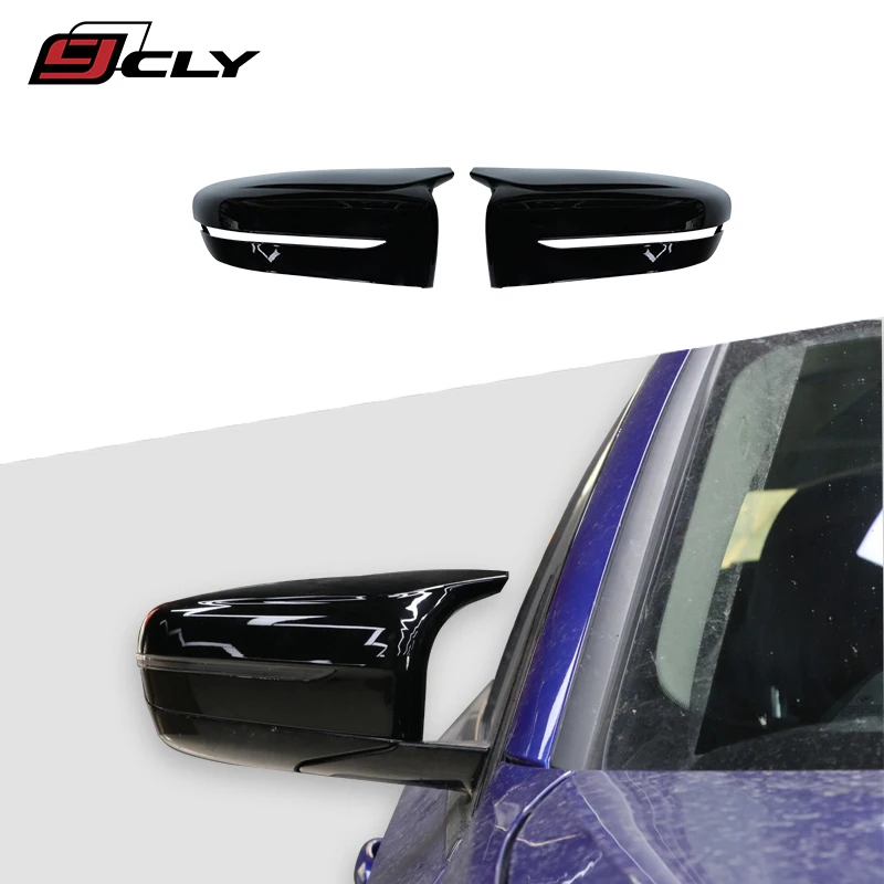 

For 3 Series G20 Side Door Look Wing Mirror Housing Covers For Rear View Mirror Covers Bright Black Two-piece Set