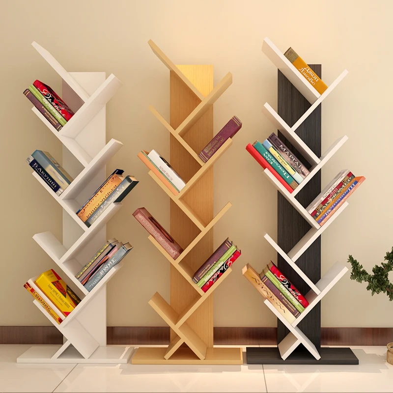 Wooden Custom Rack Designs Library Bookcase For Small Spaces Studying In Living Furniture Bookshelf