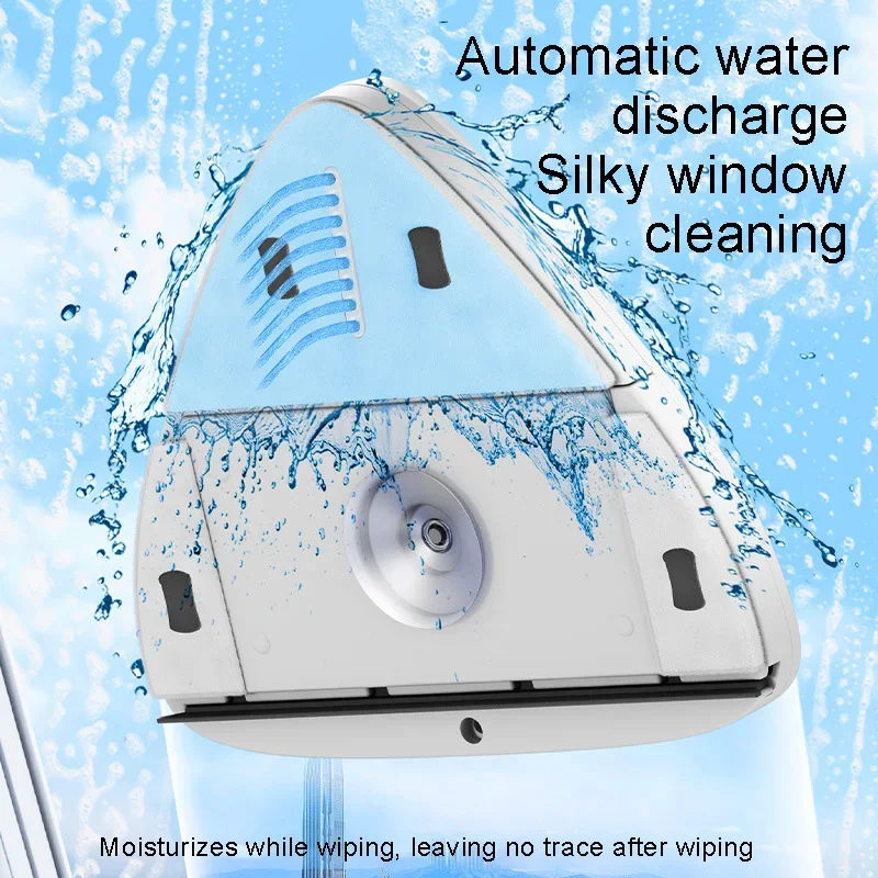 Double Sided Magnetic Glass Window Cleaner Household Cleaning Tool Automatic Drainage Wiper Glass Window Cleaner