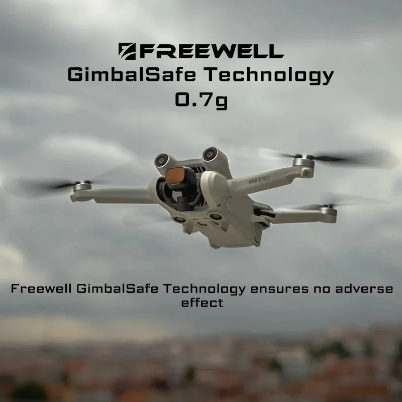 Профессиональные фильтры Freewell для дронов, 6 шт./набор, ND4/8/16/32/64/ND1000, аксессуары для фильтров дронов DJI Mini 3/Mini 3 Pro.